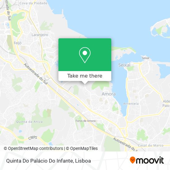 Quinta Do Palácio Do Infante mapa