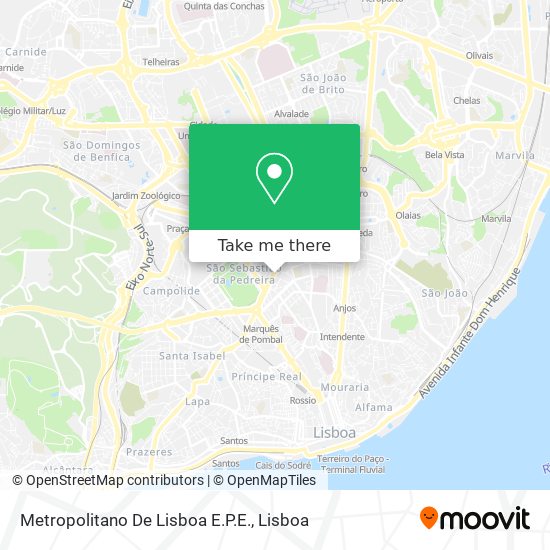 Metropolitano De Lisboa E.P.E. map