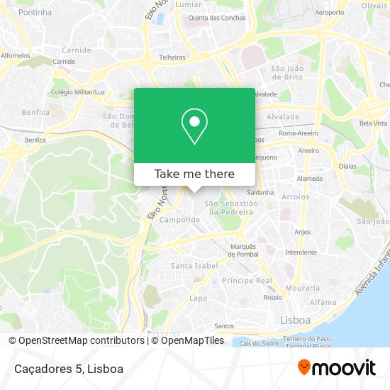 Caçadores 5 mapa
