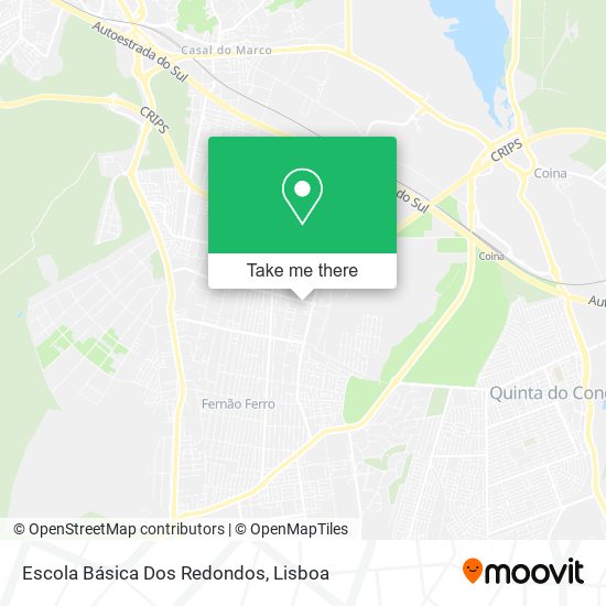 Escola Básica Dos Redondos map