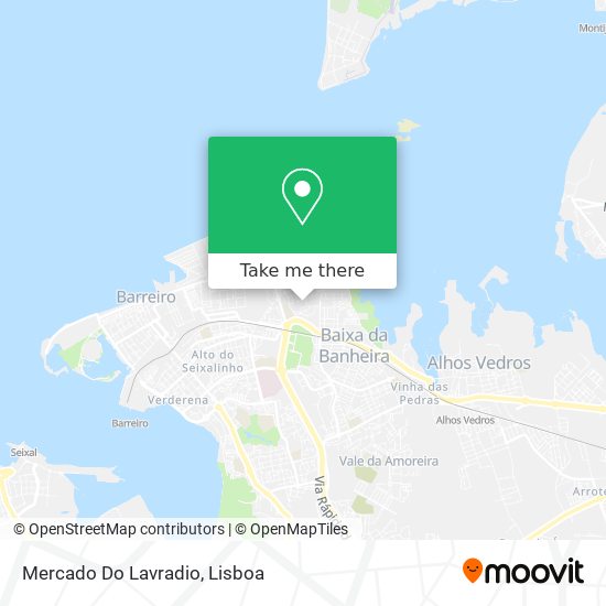 Mercado Do Lavradio mapa