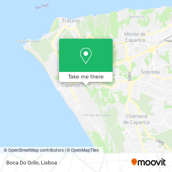 Boca Do Grilo mapa