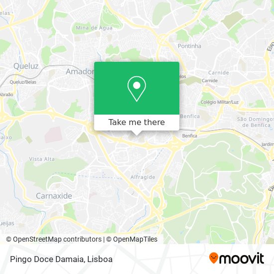 Pingo Doce Damaia map