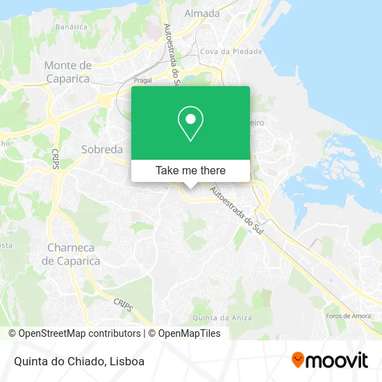 Quinta do Chiado map