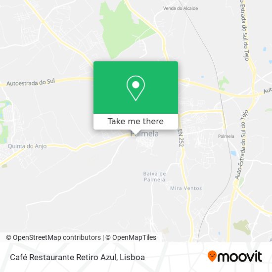 Café Restaurante Retiro Azul map