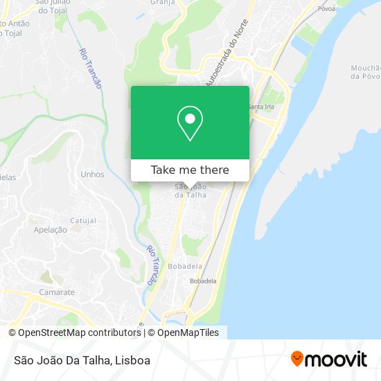 São João Da Talha mapa