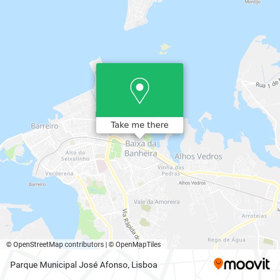 Parque Municipal José Afonso mapa