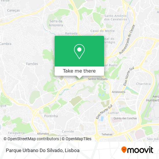 Parque Urbano Do Silvado map