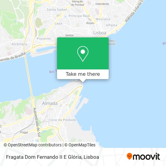 Fragata Dom Fernando II E Glória map