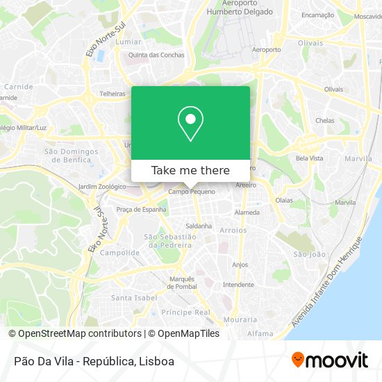 Pão Da Vila - República map