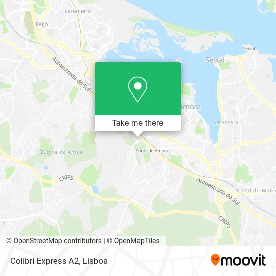 Colibri Express A2 map