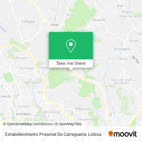 Estabelecimento Prisional Da Carregueira map