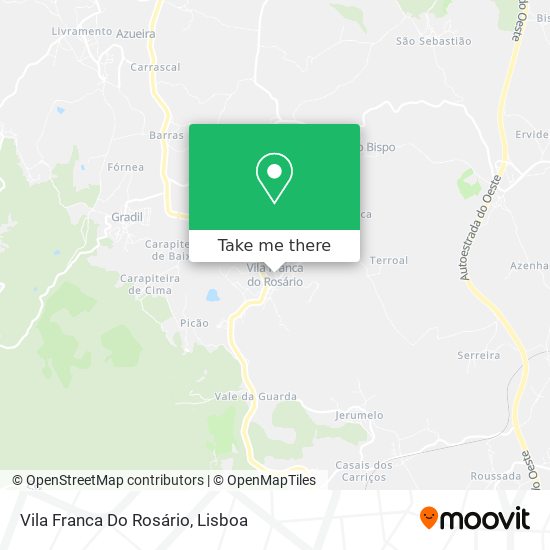 Vila Franca Do Rosário map