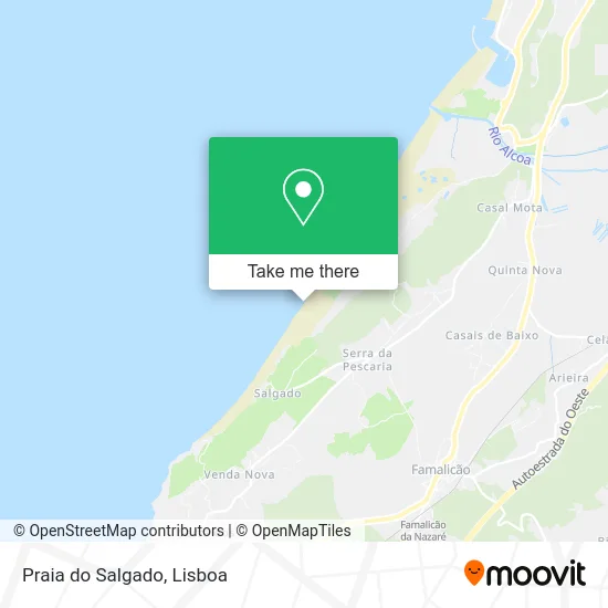 Praia do Salgado map