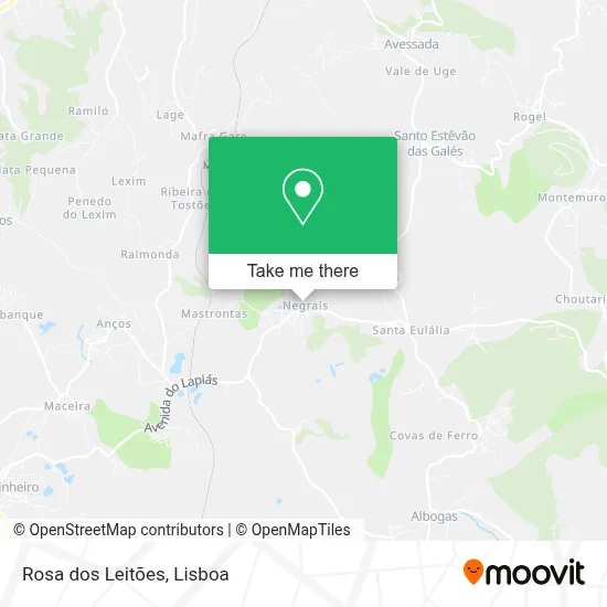 Rosa dos Leitões map