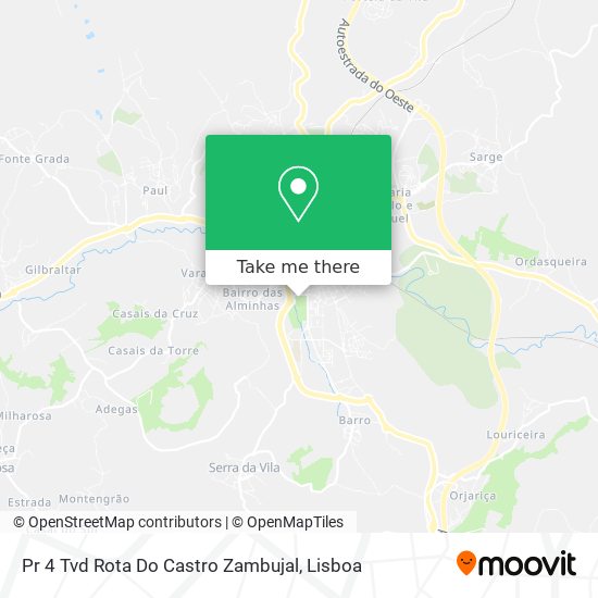 Pr 4 Tvd Rota Do Castro Zambujal map