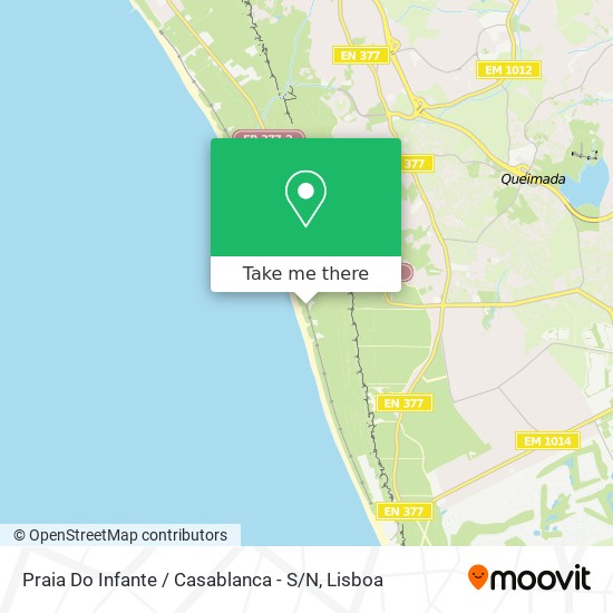 Praia Do Infante / Casablanca - S / N mapa