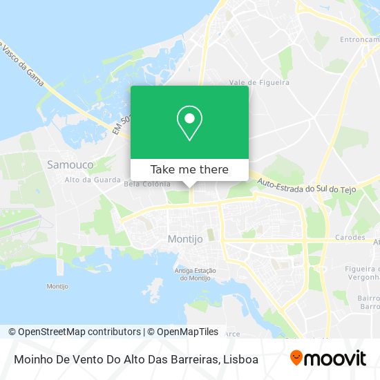 Moinho De Vento Do Alto Das Barreiras map