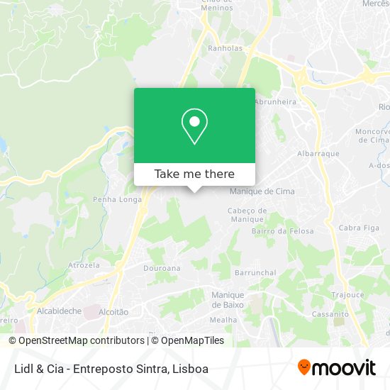 Lidl & Cia - Entreposto Sintra map