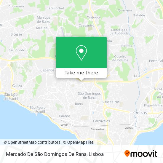 Mercado De São Domingos De Rana mapa