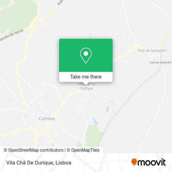 Vila Chã De Ourique mapa