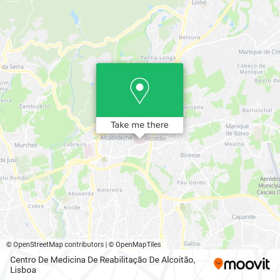 Centro De Medicina De Reabilitação De Alcoitão map