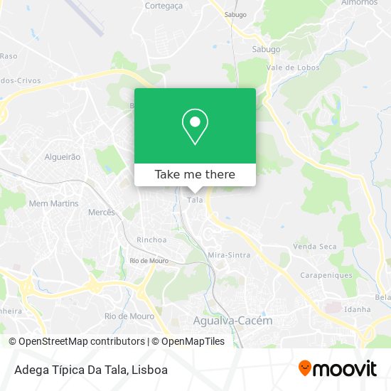 Adega Típica Da Tala mapa