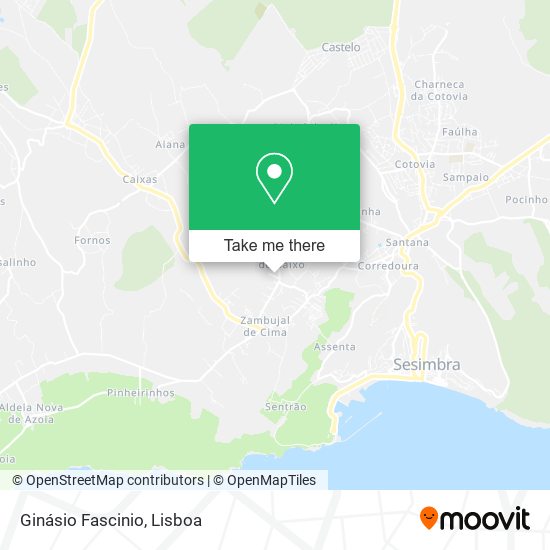 Ginásio Fascinio mapa