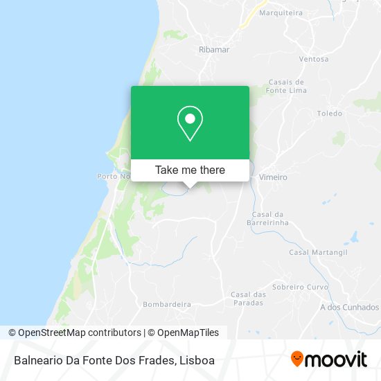 Balneario Da Fonte Dos Frades mapa