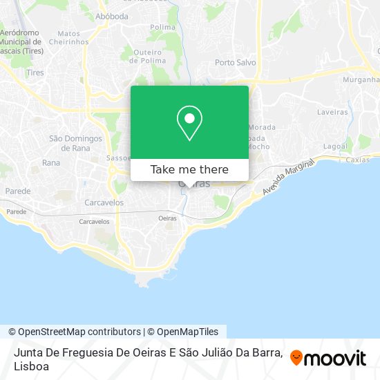 Junta De Freguesia De Oeiras E São Julião Da Barra map