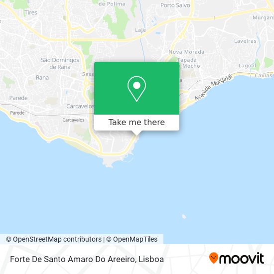 Forte De Santo Amaro Do Areeiro map