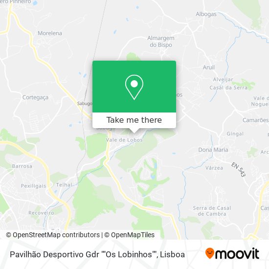 Pavilhão Desportivo Gdr ""Os Lobinhos"" mapa