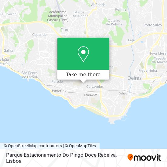 Parque Estacionamento Do Pingo Doce Rebelva mapa