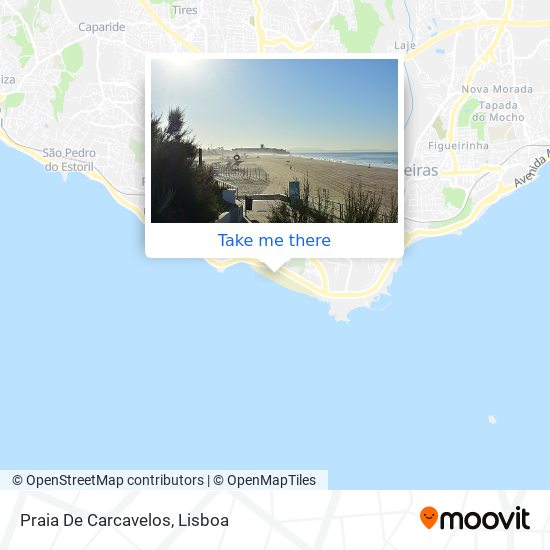 Praia De Carcavelos map