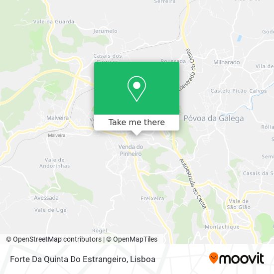 Forte Da Quinta Do Estrangeiro map