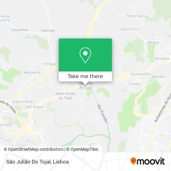 São Julião Do Tojal map