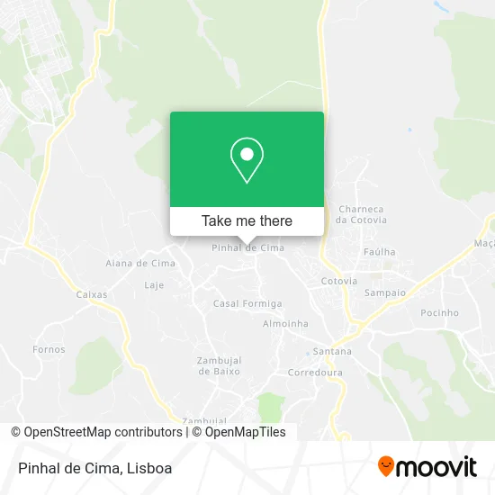 Pinhal de Cima map
