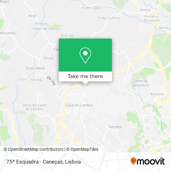 75ª Esquadra - Caneças map