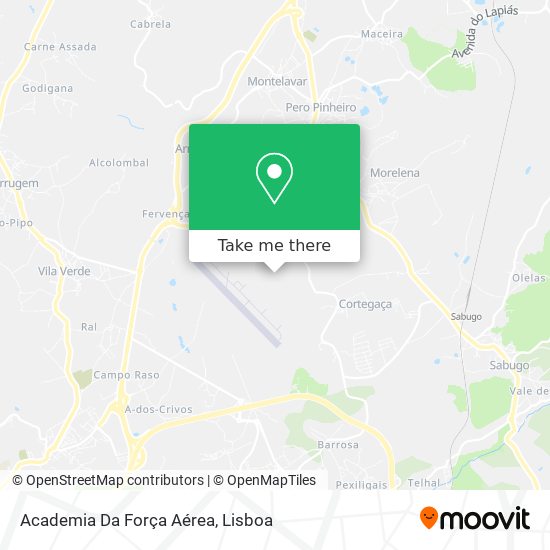 Academia Da Força Aérea mapa