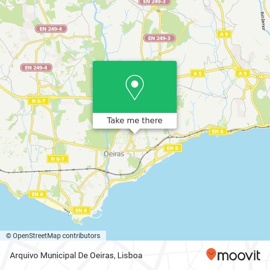 Arquivo Municipal De Oeiras mapa