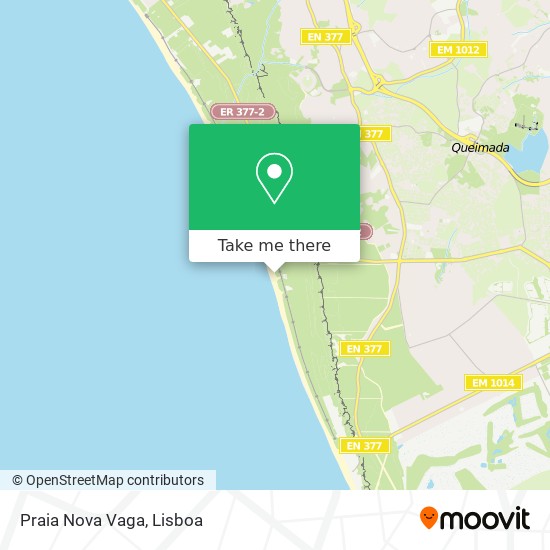 Praia Nova Vaga map