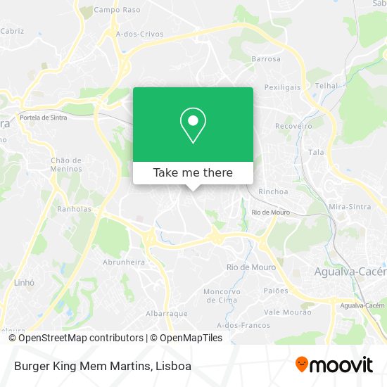 Burger King Mem Martins map