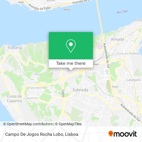 Campo De Jogos Rocha Lobo mapa