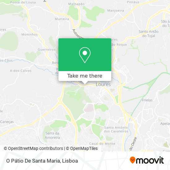 O Pátio De Santa Maria mapa