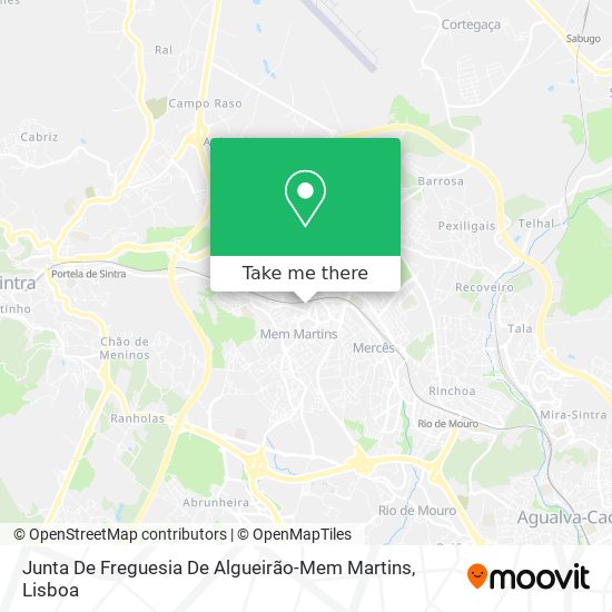 Junta De Freguesia De Algueirão-Mem Martins map