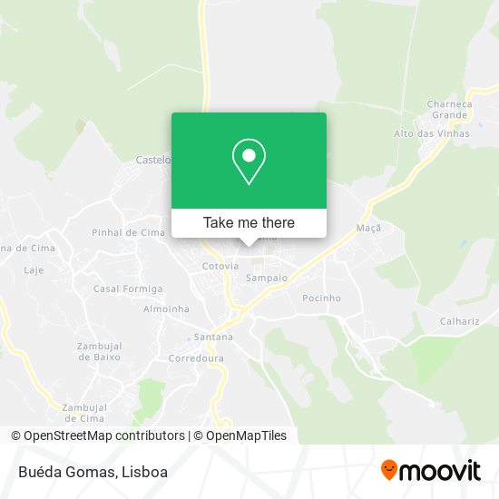 Buéda Gomas mapa