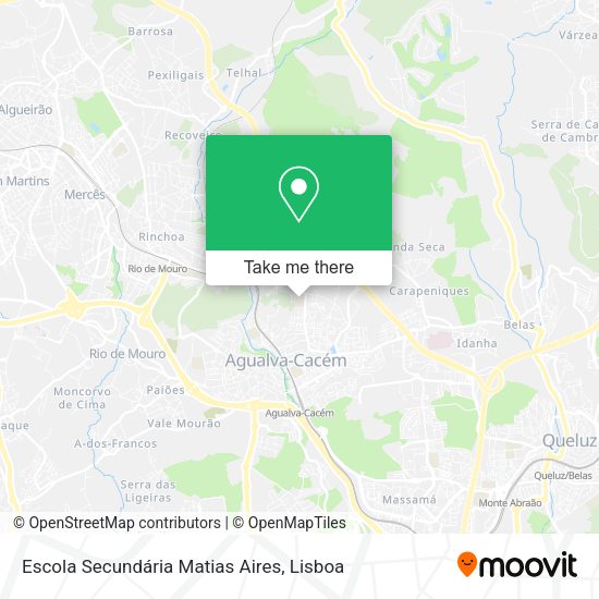 Escola Secundária Matias Aires mapa