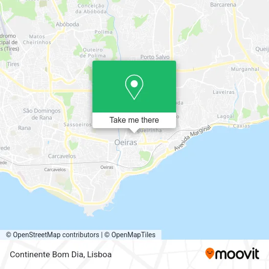 Continente Bom Dia map