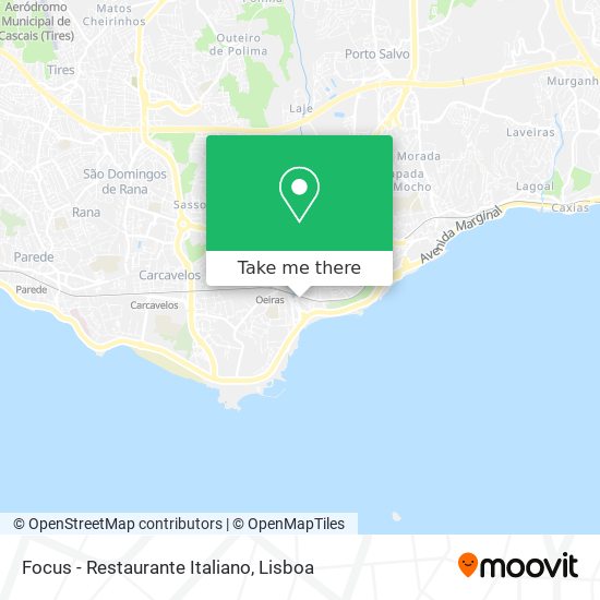 Focus - Restaurante Italiano mapa