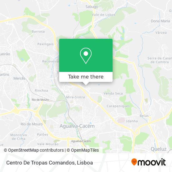 Centro De Tropas Comandos mapa